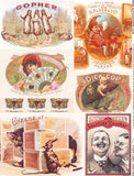 Cigar Label Oddities Collage Sheet