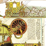 Cinderella Coach Paper Toy Collage Sheet