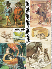 Country Mice Collage Sheet