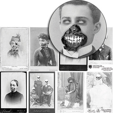 Creepy Cabinet Cards Collage Sheet