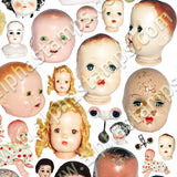 Creepy Dolls Collage Sheet