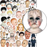 Creepy Dolls Collage Sheet