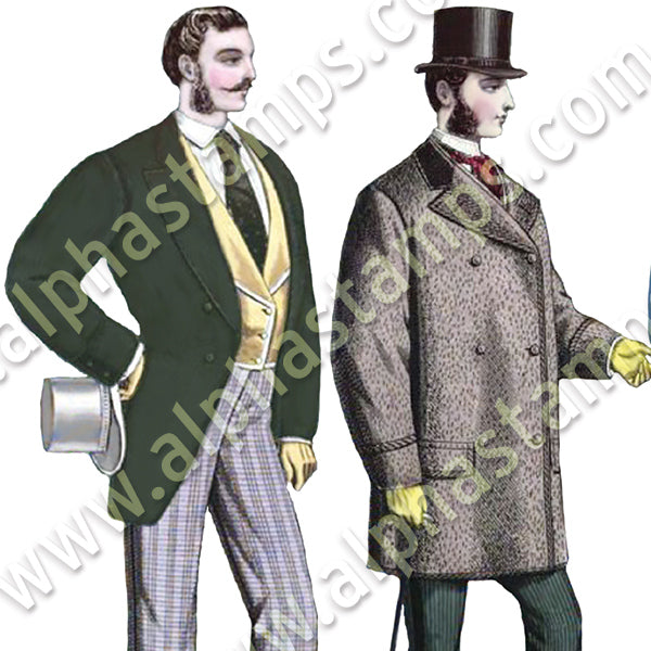 Dapper Fellows Collage Sheet | Alpha Stamps
