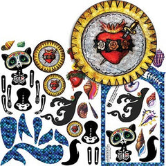 Dia de los Muertos Mermaid Collage Sheet