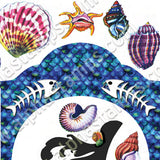 Dia de los Muertos Mermaid Collage Sheet