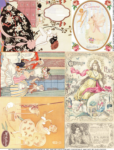 The Dressing Table Collage Sheet