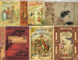 Fairy Tale Book Covers Collage Sheet
