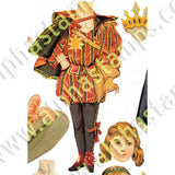 More Fairy Tale Costumes - Royalty Collage Sheet