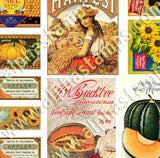 Fall Market Signage and Labels Collage Sheet
