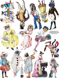 Fancy Dressed Pets Collage Sheet