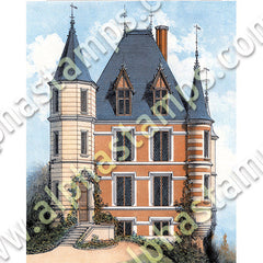 Fancy French Houses Collage Sheet