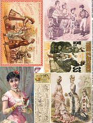 Fashionable Victorian Children Collage Sheet