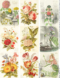 Flora ATCs Collage Sheet
