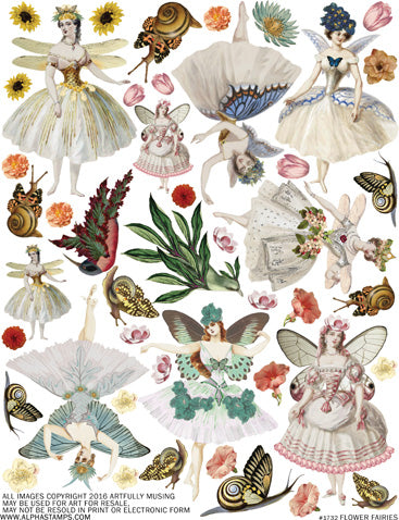 Flower Fairies Collage Sheet