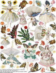 Flower Fairies Collage Sheet