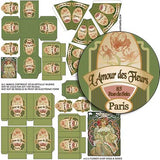 Flower Shop Bags & Boxes Collage Sheet