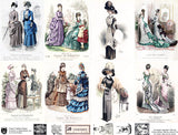 French Fashion Plates Collage Sheet