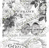 French Floral Overlays Collage Sheet
