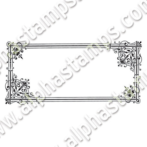Filigree Funeral Carriage Windows Collage Sheet | Alpha Stamps