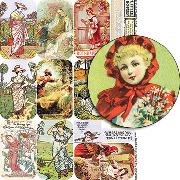 Garden Rhymes Tin Covers Collage Sheet