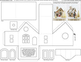Glitter House Template Collage Sheet