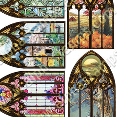 Gothic Windows Collage Sheet