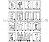 Greek Goddess ABCs Collage Sheet Set