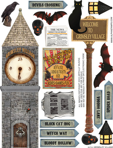 Grimsley Village Collage Sheet