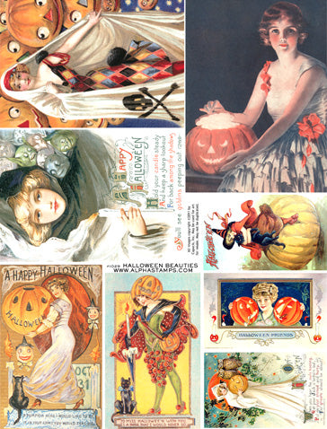 Halloween Beauties Collage Sheet