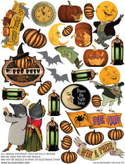 Halloween Carnival #3 Collage Sheet