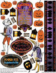 Halloween Carnival #4 Collage Sheet