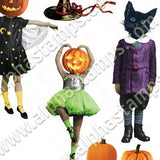 Halloween Darlings Collage Sheet