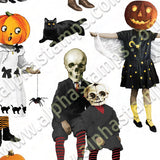 Halloween Darlings Collage Sheet