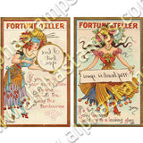Halloween Fortune Teller Cards Collage Sheet
