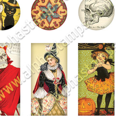 Halloween Pendants Collage Sheet