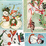 Happy Snowmen Collage Sheet