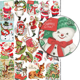 Holiday Ornament Figures Collage Sheet