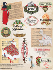 Holiday Phrases Collage Sheet