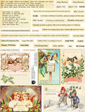 Holiday Words & Cards Collage Sheet