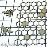 Honeycomb & Bees Die-Cut Chipboard Set