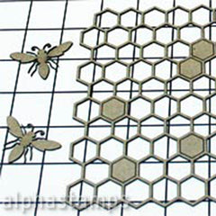 Honeycomb & Bees Die-Cut Chipboard Set
