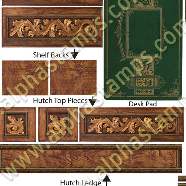 Hutch and Base Facade Collage Sheet | Alpha Stamps
