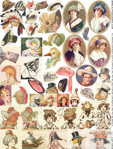 Just Hats Collage Sheet