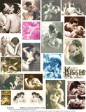 Kisses Collage Sheet