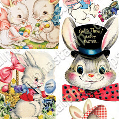 Kitschy Easter Collage Sheet