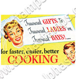 Kitschy Vintage Advertisements Collage Sheet
