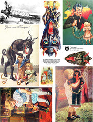 Krampus Collage Sheet