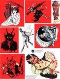 Krampus in Red Collage Sheet