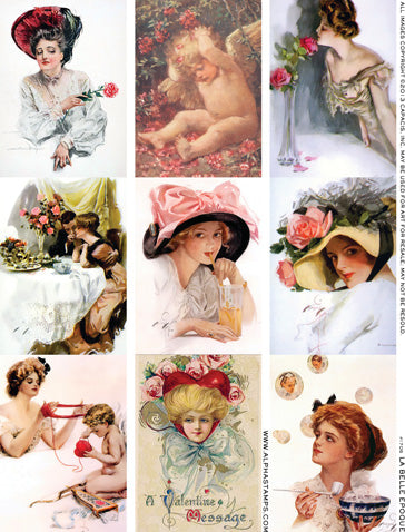 La Belle Epoque Collage Sheet