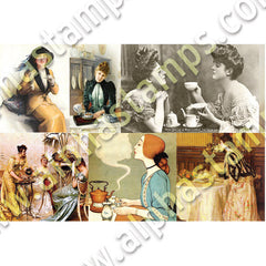 Ladies Tea Collage Sheet